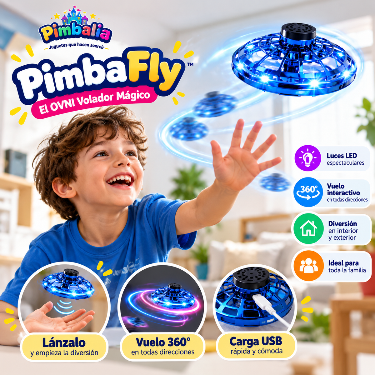 PimbaFly™ – El OVNI Volador Mágico